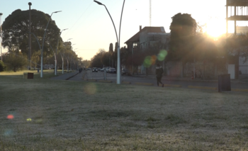 Imagen de la nota: Temperatura bajo cero en la Ciudad hasta las 9 de la mañana