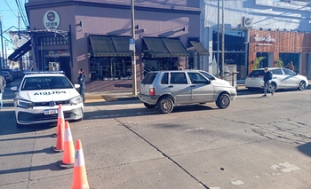 Imagen de la nota: Tránsito interrumpido en pleno centro por un siniestro vial