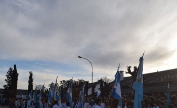 Imagen de la nota: Día de la bandera: Ante un gran marco se realizó el acto en el Regimiento