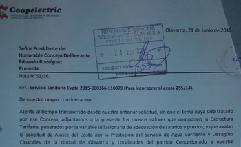 Imagen de la nota: Coopelectric actualizó pedido de suba de agua atento a la 