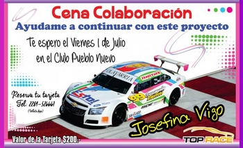 Josefina Vigo busca continuar en el Top Race Series Imagen de la nota: Josefina Vigo busca continuar en el Top Race Series