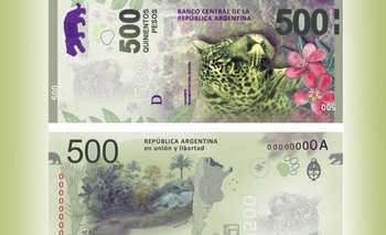 Imagen de la nota: Mañana jueves entra en circulación el billete de $500