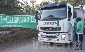 Imagen de la nota:  Camioneros realiza relevamientos en canteras