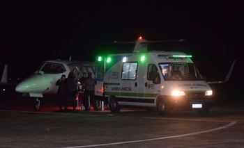 Imagen de la nota: Trasladaron al intoxicado por inhalación de gas