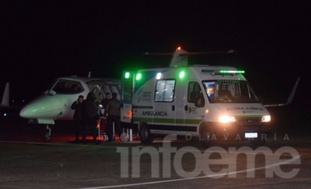Imagen de la nota: Trasladaron al intoxicado por inhalación de gas
