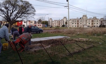 Comenzó la obra para el destacamento policial  Imagen de la nota: Comenzó la obra para el destacamento policial