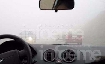 Imagen de la nota: Visibilidad reducida por niebla en la ciudad
