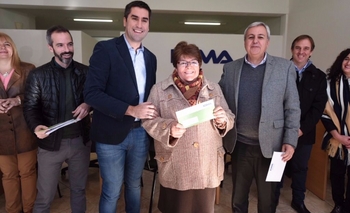Imagen de la nota: Mosca y D'Abate inauguraron delegación IOMA en Bolívar