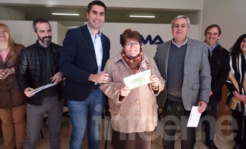 Imagen de la nota: Mosca y D'Abate inauguraron delegación IOMA en Bolívar