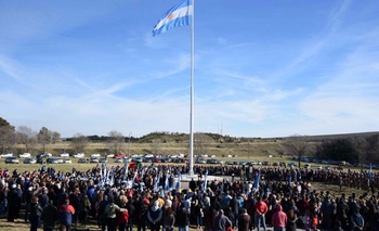 Imagen de la nota: El acto del Día de la Bandera se realizó en Sierras Bayas