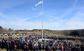 Imagen de la nota: El acto del Día de la Bandera se realizó en Sierras Bayas