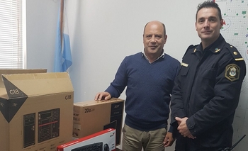 Imagen de la nota: Policía Local recibió equipamiento informático