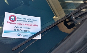 Imagen de la nota: Campaña para no estacionar en paradas de colectivos