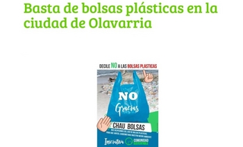 Imagen de la nota: Buscan prohibir el uso de bolsas plásticas en Olavarría
