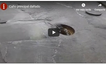Imagen de la nota: Video: la zona del caño roto que dejó sin agua a la Ciudad