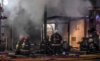 Imagen de la nota: Dos bomberos muertos por un incendio en Villa Crespo