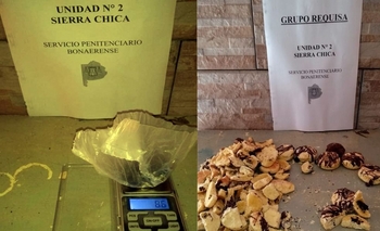 Intentaron ingresar droga en un paquete de masas caseras Imagen de la nota: Intentaron ingresar droga en un paquete de masas caseras