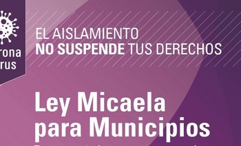 Adhesión de Ley Micaela en los municipios Imagen de la nota: Adhesión de Ley Micaela en los municipios
