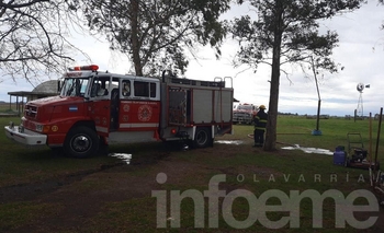 Imagen de la nota: Video: voraz incendio en una vivienda rural