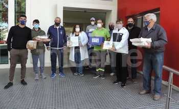 Imagen de la nota: La Filial Tripera entregó distinciones al personal de salud