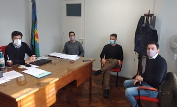 Imagen de la nota: Hilario Galli y Bruno Cenizo recibieron al concejal Bernardo