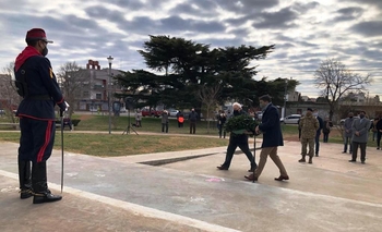 Imagen de la nota: En la Plaza Belgrano el intendente encabezó un acto