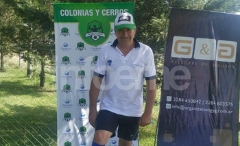 Imagen de la nota: Footgolf: Marcelo Bianco festejó en la fría jornada dominical