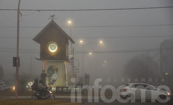 Olavarría amaneció con visibilidad reducida a 50 metros por niebla Imagen de la nota: Olavarría amaneció con visibilidad reducida a 50 metros por niebla