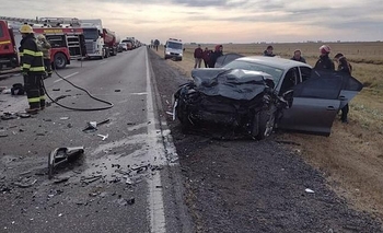 Imagen de la nota: Los fallecidos en el choque de Ruta 3 son olavarrienses