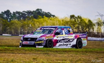 Pezzucchi tuvo que abandonar por la rotura de un neumático Imagen de la nota: Pezzucchi tuvo que abandonar por la rotura de un neumático