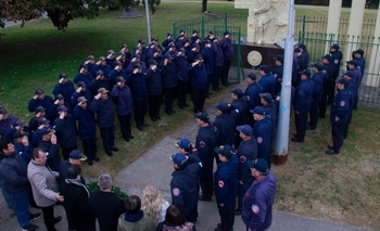 Imagen de la nota: Se realizó el acto por el Día del Bombero Voluntario en el Cuartel Central