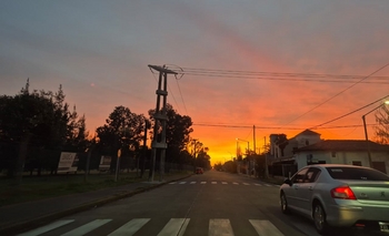 Imagen de la nota: La bella imagen matutina que no coincide con el pronóstico