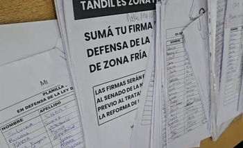 Imagen de la nota: Casi 6000 tandilenses firmaron en defensa de la Zona Fría