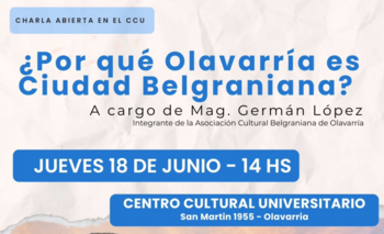 Imagen de la nota: Charla “¿Por qué Olavarría es Ciudad Belgraniana?”