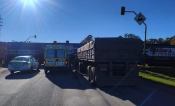 Imagen de la nota: Un camión embistió a un tren en la Ruta Provincial 51