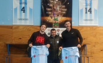 Imagen de la nota: Diez y Marina entrenaron con las formativas de Ferro