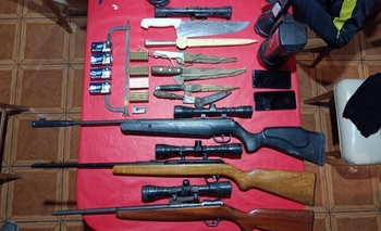 Imagen de la nota: Secuestraron cuchillos y carabinas en un allanamiento por abigeato
