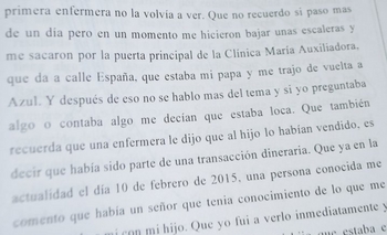 Imagen de la nota: Exclusivo: una madre recuperó a su hijo robado al nacer y develó como operaba una red local
