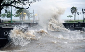 Imagen de la nota: Emiten un aviso por crecida del Río de la Plata