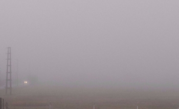 Imagen de la nota: Precaución: visibilidad reducida por niebla en la ciudad