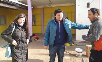 Imagen de la nota: Fernanda Vallejos pasó por Olavarría y dejó su apoyo a Aguilera