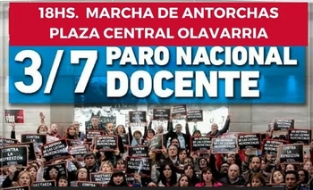 Docentes realizarán la “Marcha de las antorchas” Imagen de la nota: Docentes realizarán la “Marcha de las antorchas”