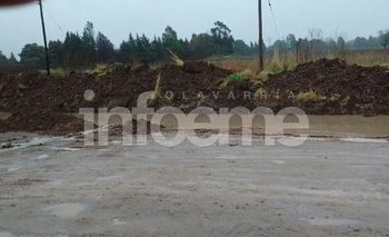 Imagen de la nota: Barrio AOMA: calles anegadas tras las intensas lluvias