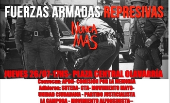 Imagen de la nota: Marcharán bajo la consigna “FFAA Represivas Nunca Más”