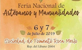Feria de Artesanías en la Sociedad de Fomento Roca Merlo Imagen de la nota: Feria de Artesanías en la Sociedad de Fomento Roca Merlo