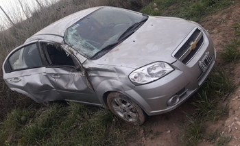 Imagen de la nota: Un herido tras un vuelco en La Madrid 