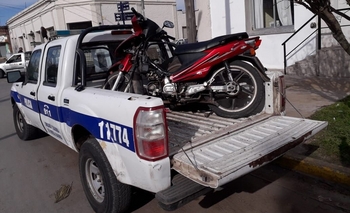 Imagen de la nota: Por falta de documentación le secuestraron la moto 