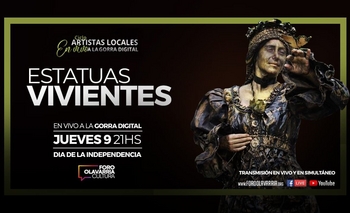 Imagen de la nota: Estatuas Vivientes en vivo por Youtube