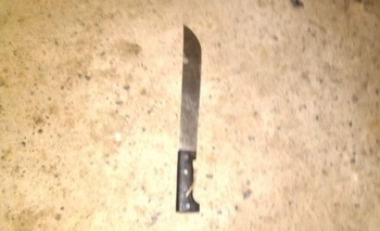 Imagen de la nota: Detuvieron a un hombre con un machete