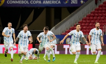 Imagen de la nota: Argentina, por penales, es finalista de la Copa América